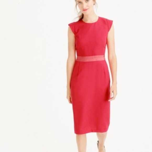 J. Crew Dresses & Skirts - J. Crew Vibrant Red Cocktail Dress Size 10 NWT!
